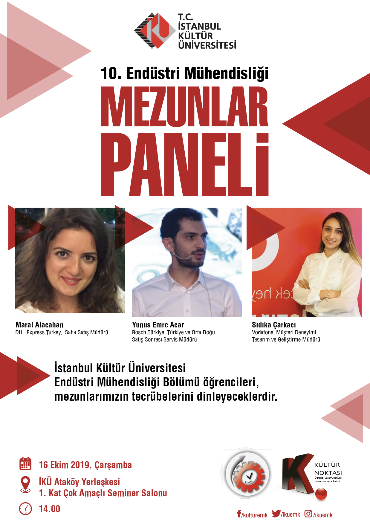 “10. Endüstri Mühendisliği Mezunlar Paneli”